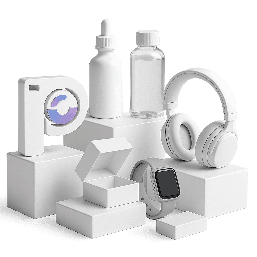 Prodshot AI dashboard showing AI-generated product images with custom scenes